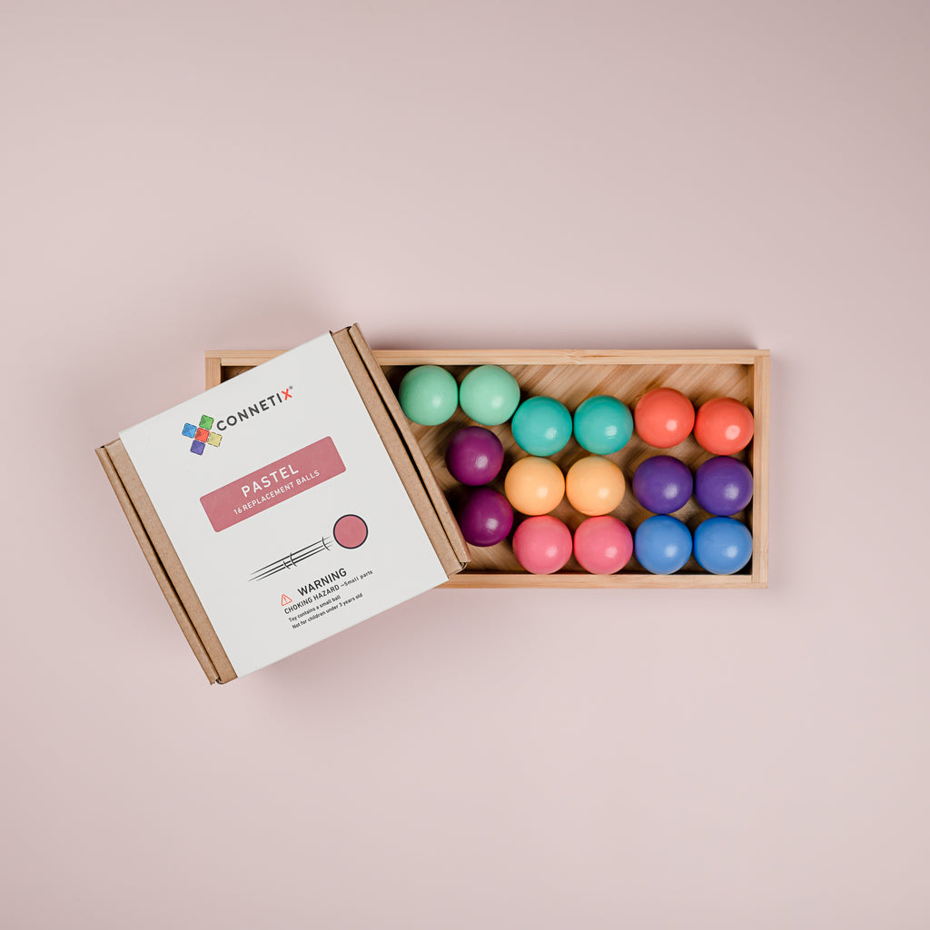 Connetix Tiles Pastel Ball Pack 16 Pieces