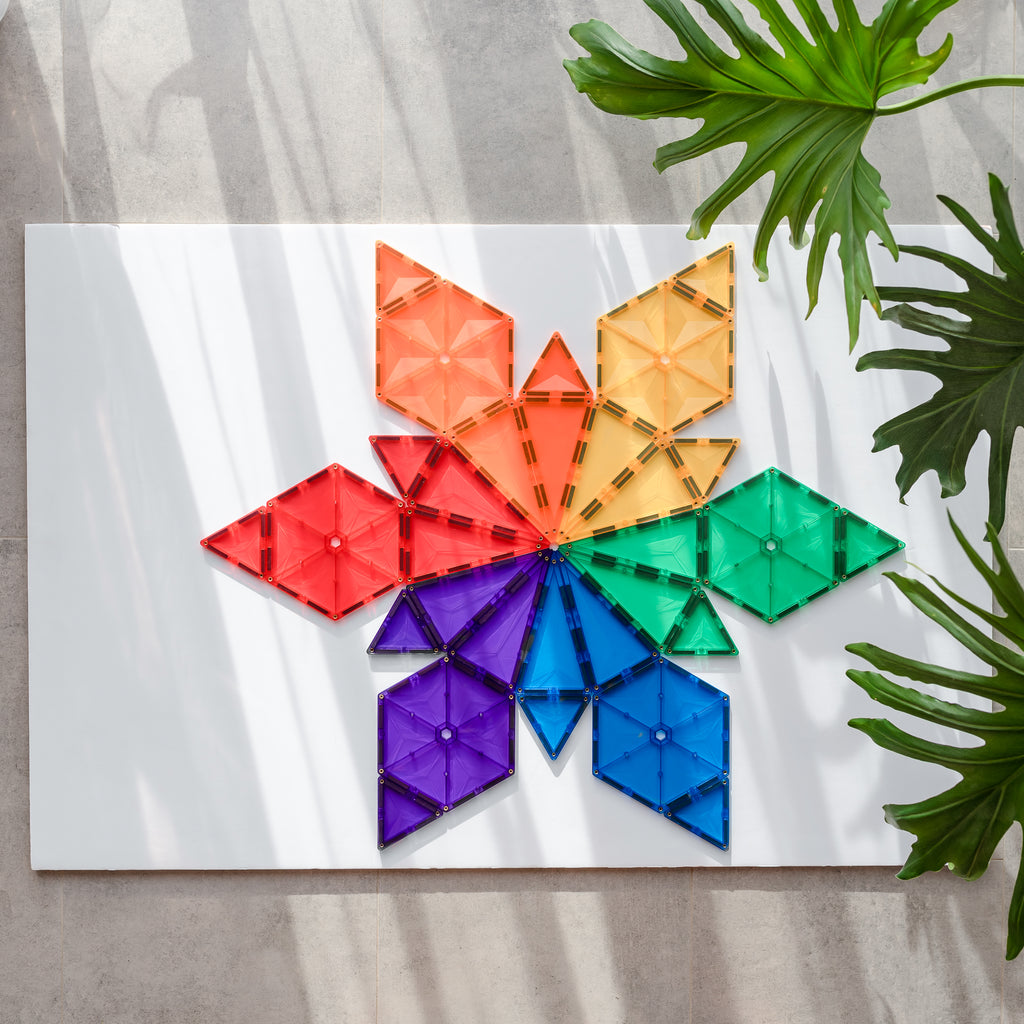 Connetix Tiles Rainbow Geometry Pack 30 Pieces