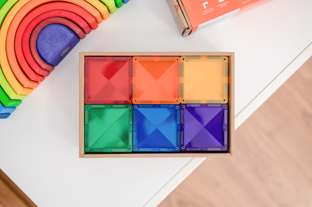 Connetix Tiles Rainbow Square Pack 42 Pieces
