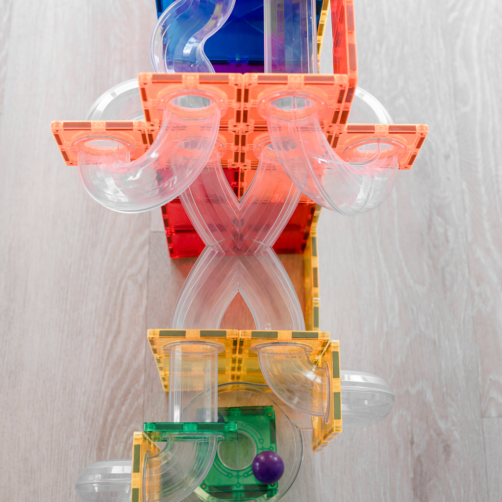 Connetix Tiles Rainbow Ball Run Expansion Pack 66 Pieces