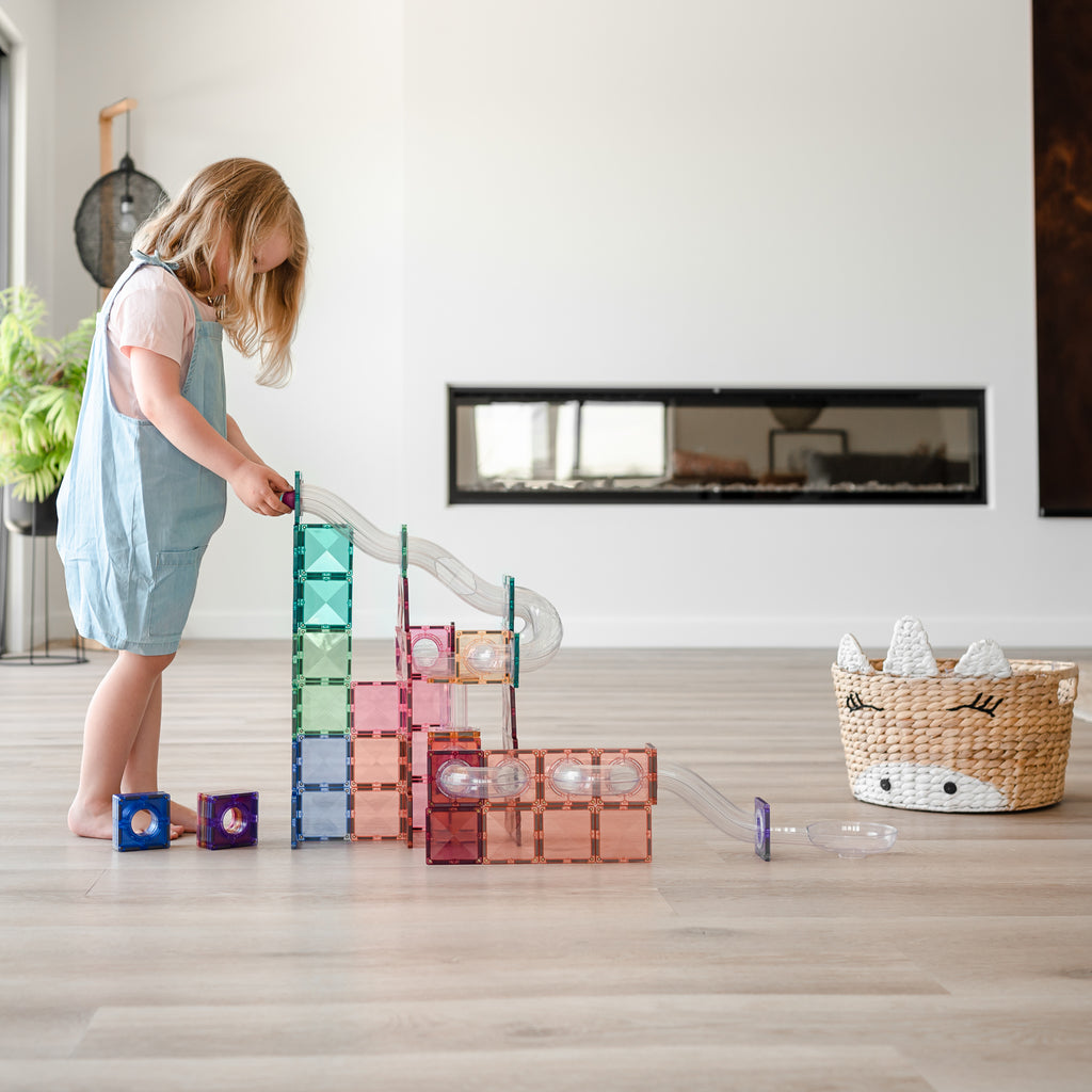 Connetix Tiles Pastel Ball Run Expansion Pack 80 Pieces