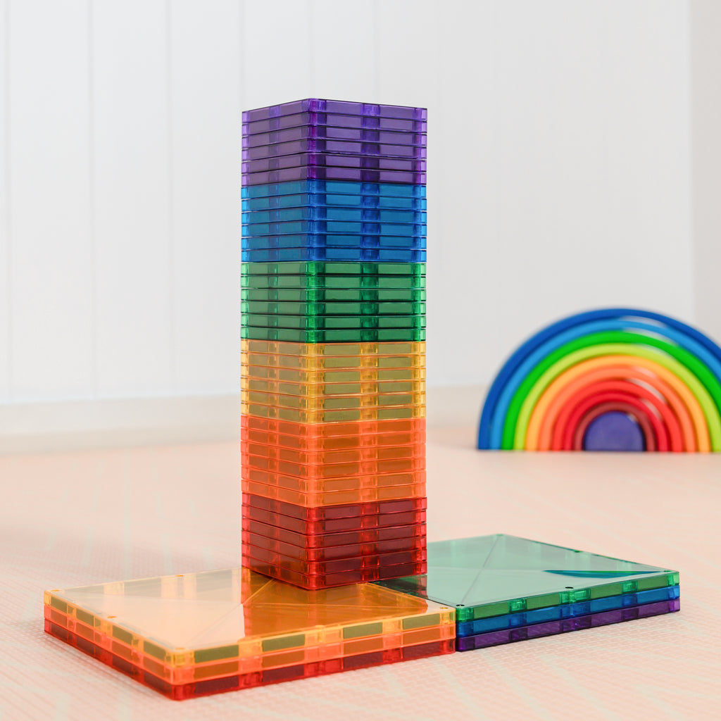 Connetix Tiles Rainbow Square Pack 42 Pieces