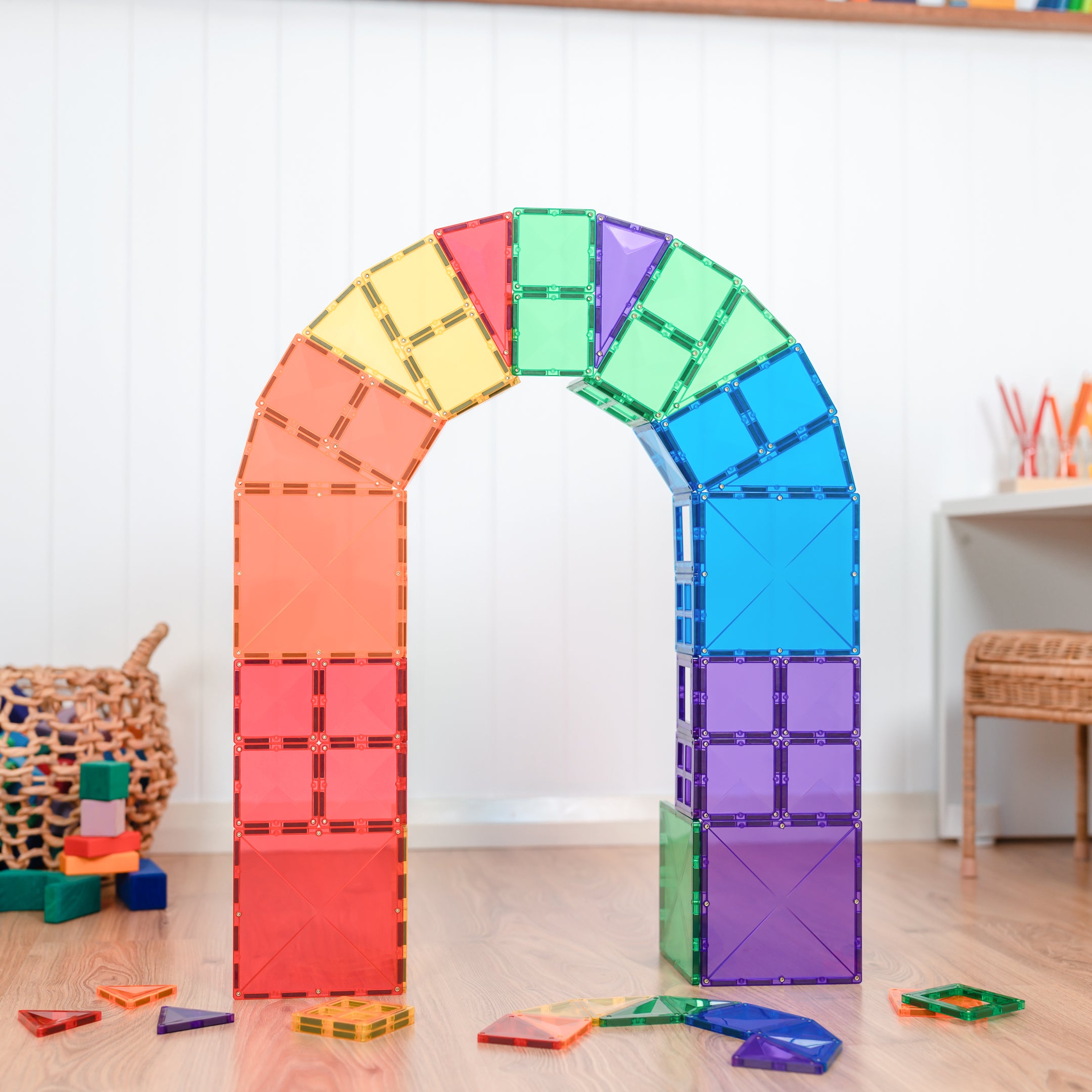 Connetix Tiles Rainbow Starter Pack 60 Pieces