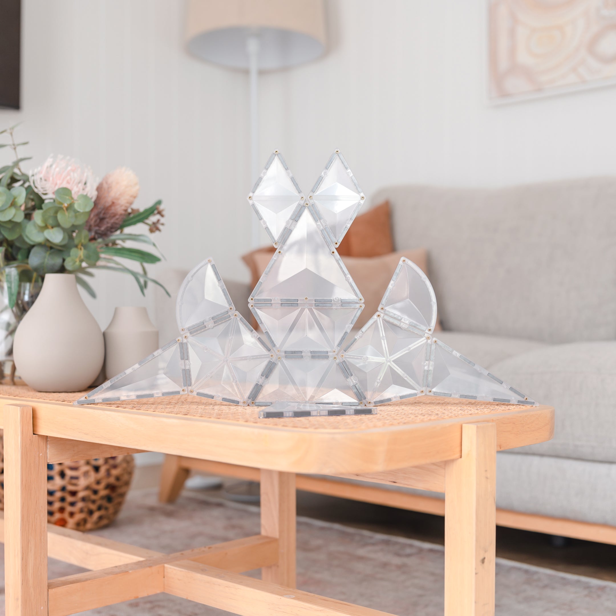 Connetix Tiles Clear Shape Expansion Pack 24 Pieces