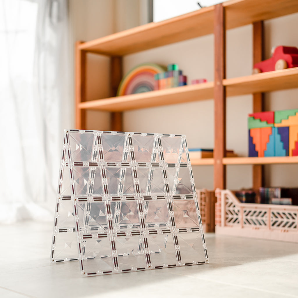 Connetix Tiles Clear Base Plate Pack 2 Pieces