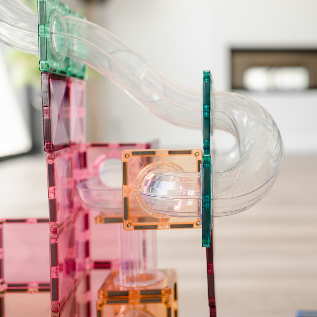 Connetix Tiles Pastel Ball Run Expansion Pack 80 Pieces