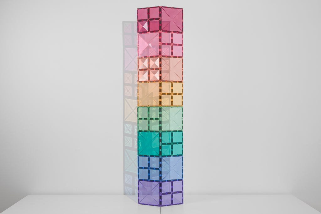 Connetix Tiles Pastel Square Pack 40 Pieces