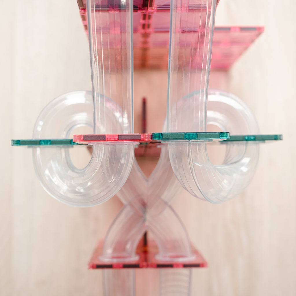 Connetix Tiles Pastel Ball Run Expansion Pack 80 Pieces