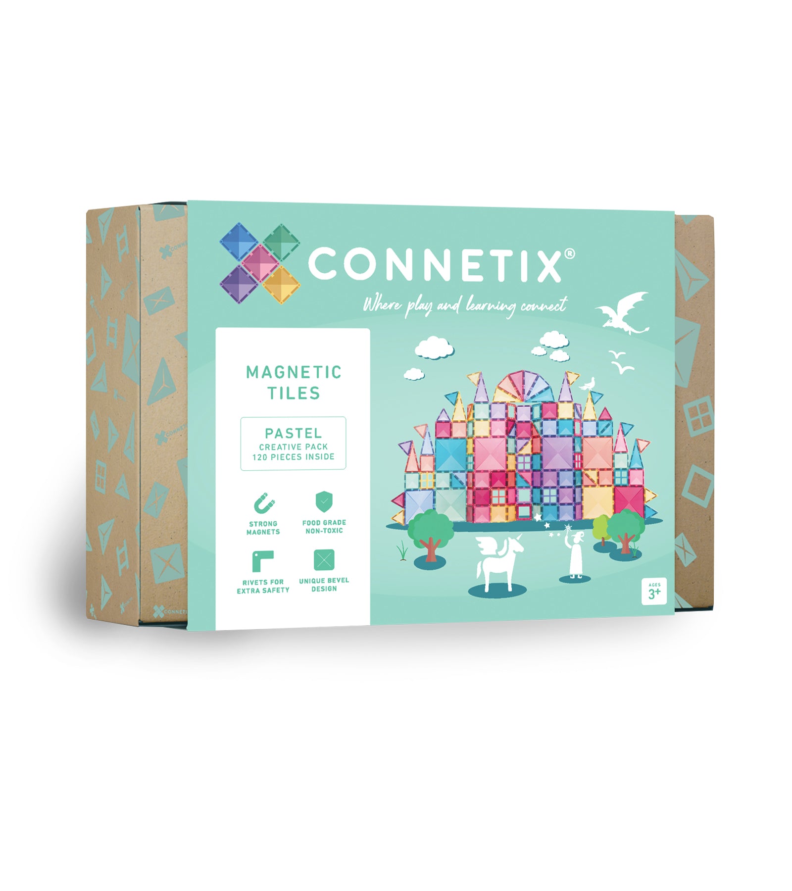 Connetix Tiles Pastel Creative pack 120 Pieces