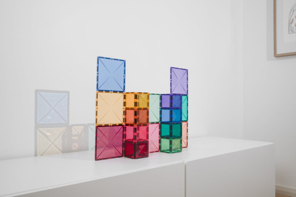 Connetix Tiles Pastel Square Pack 40 Pieces