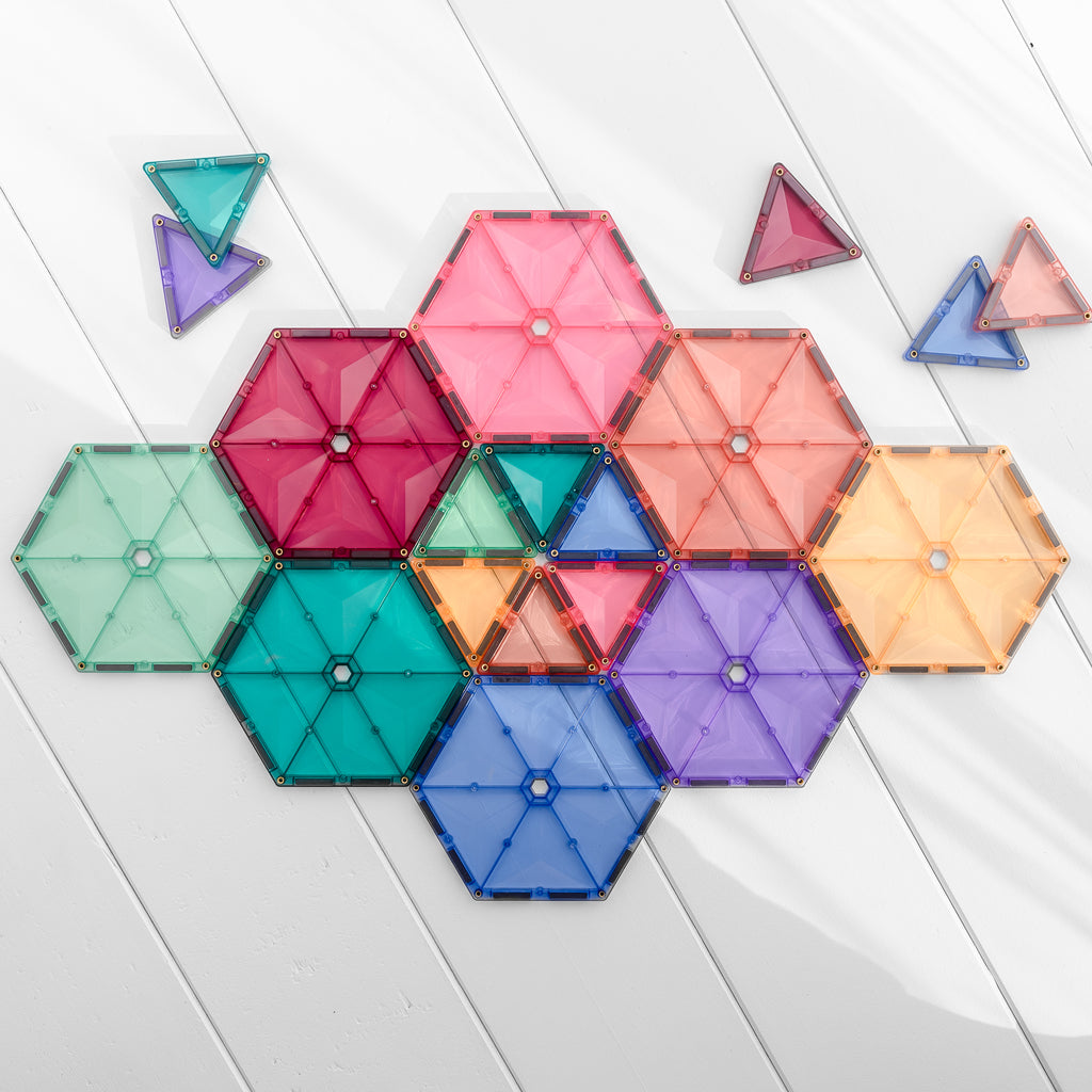 Connetix Tiles Pastel Geometry Pack 40 Pieces