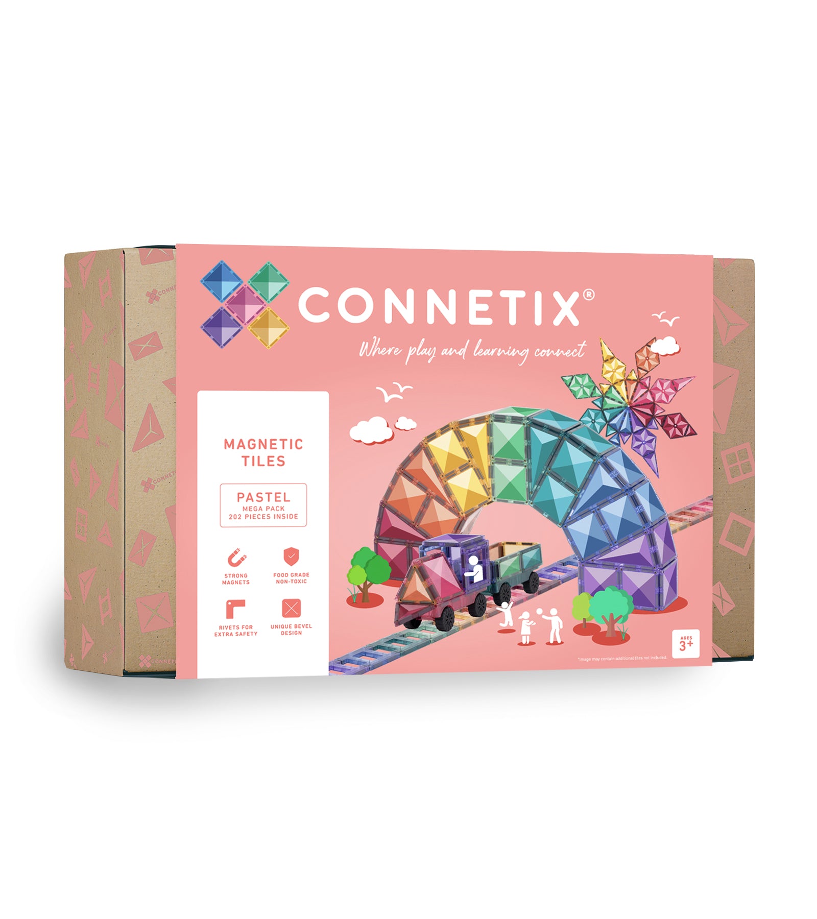 Connetix Tiles Pastel Mega Pack 202 Pieces