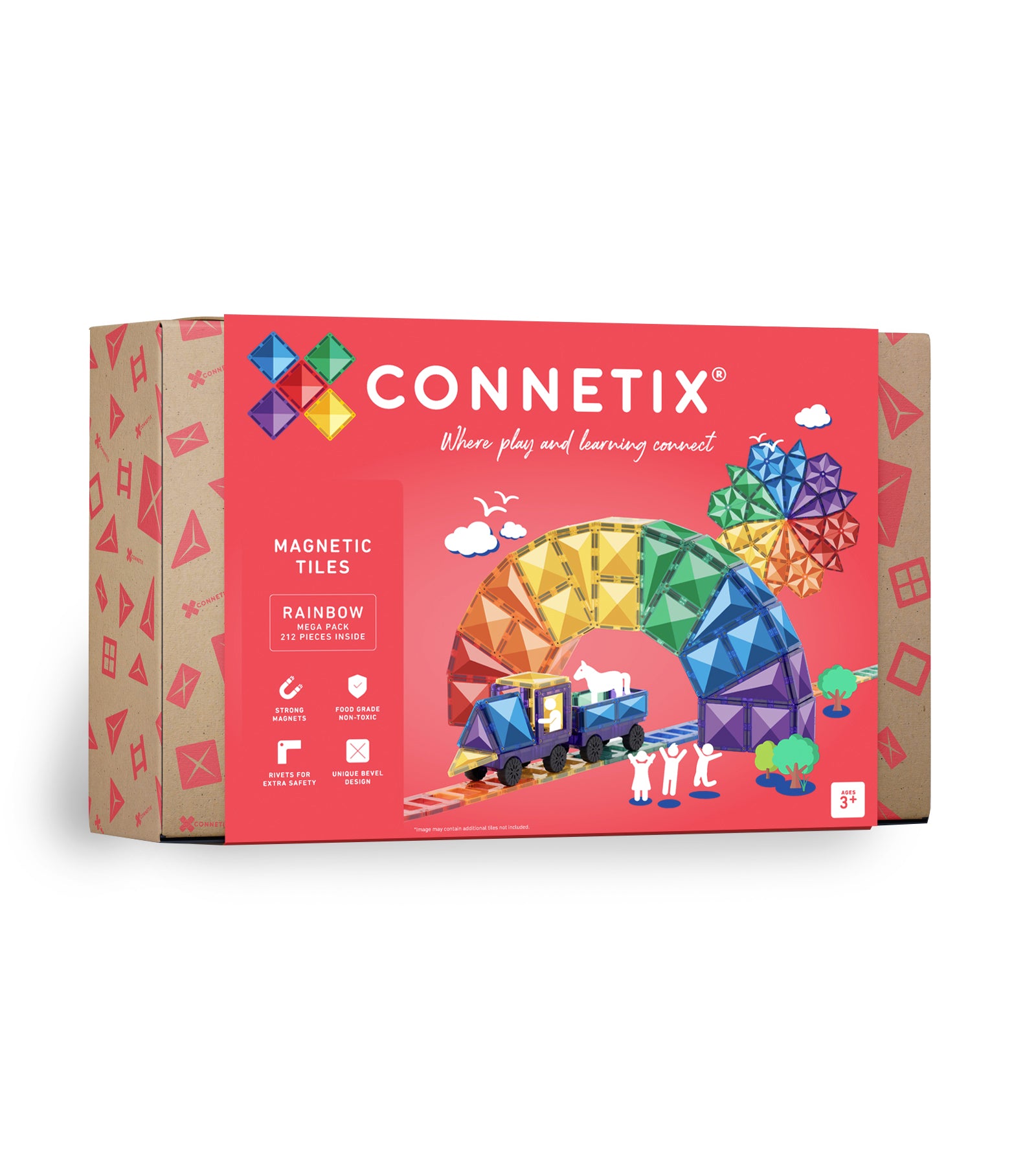 Connetix Tiles Rainbow Mega Pack 212 Pieces