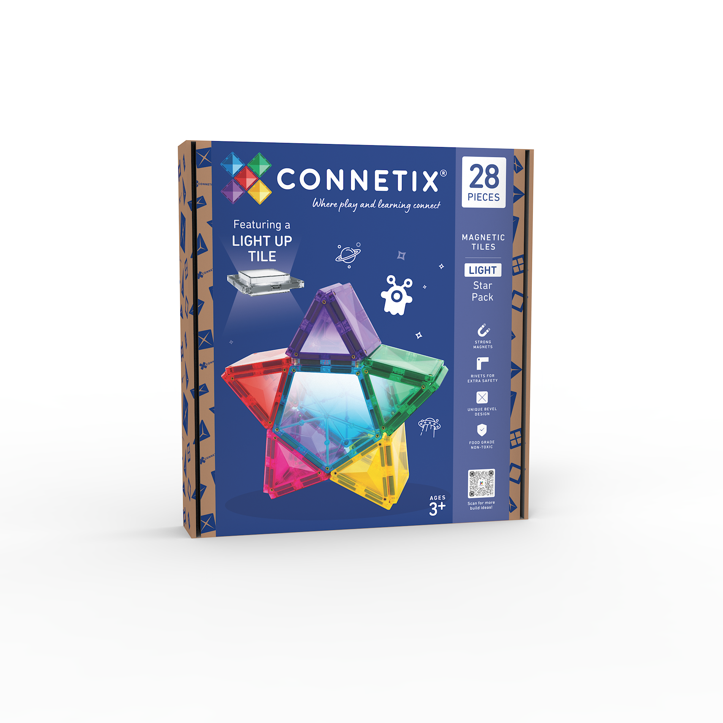 Connetix Tiles Light Star Pack 28 pieces