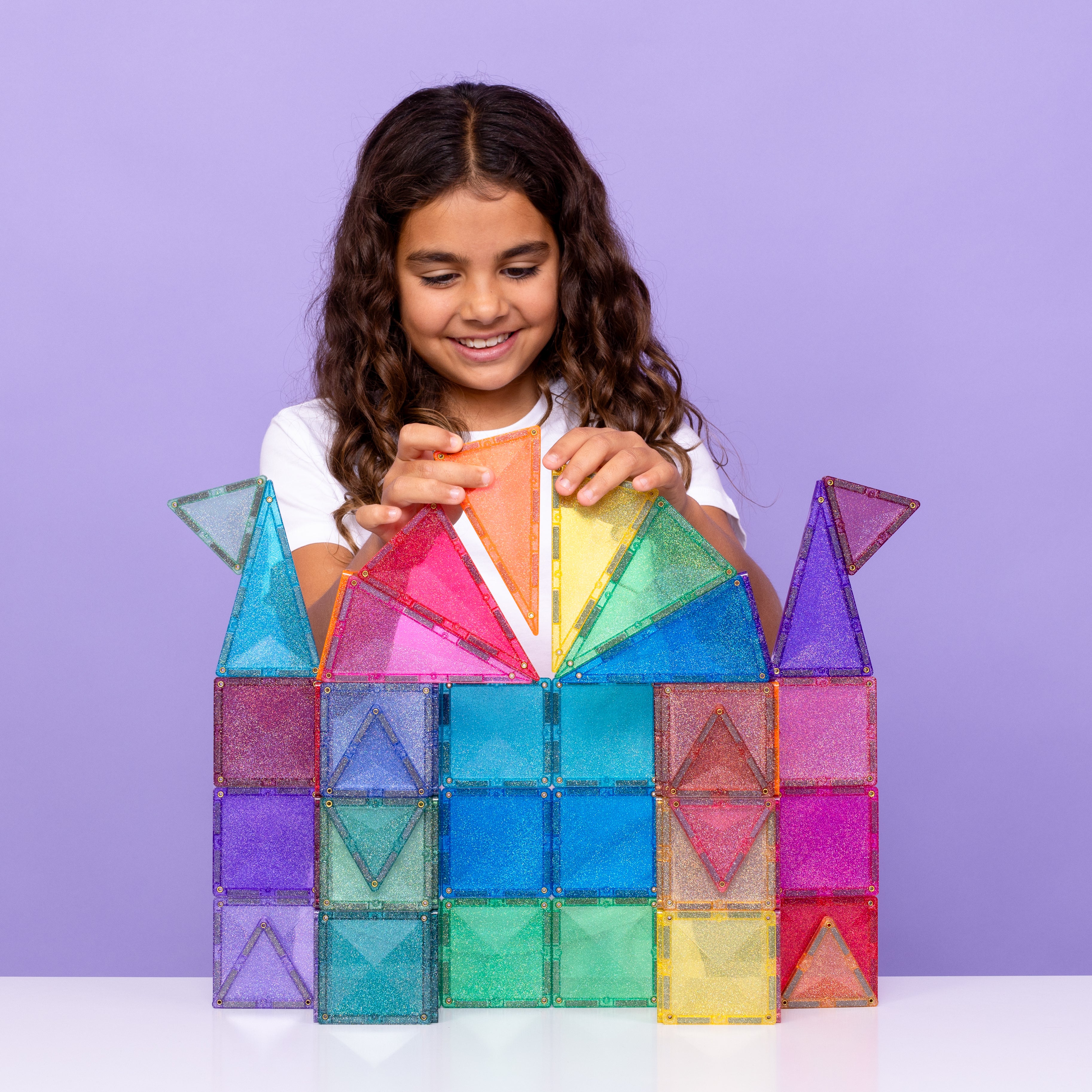 Connetix Tiles Glitter Castle Pack 48pc