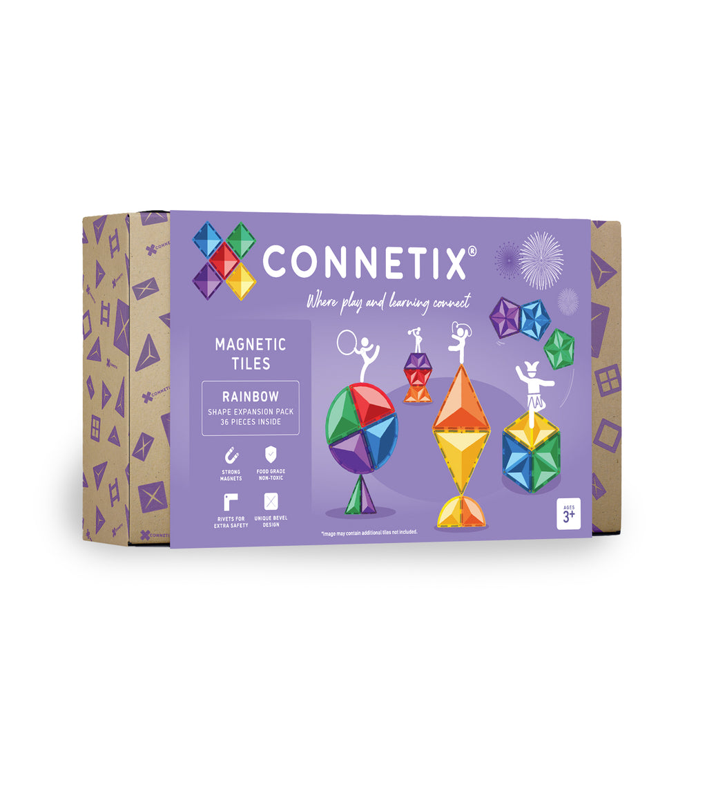 Connetix Tiles Rainbow Shape Expansion Pack 36 Pieces