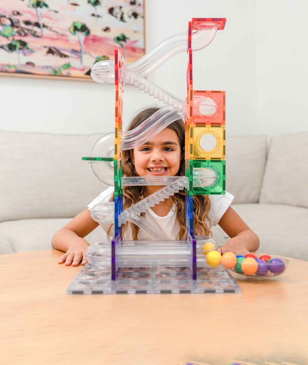 Connetix Tiles Rainbow Ball Run Pack 92 Pieces