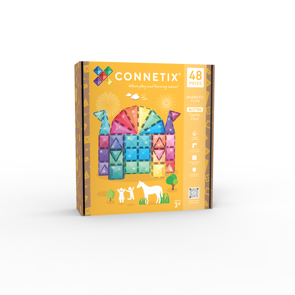 Connetix Tiles Glitter Castle Pack 48pc