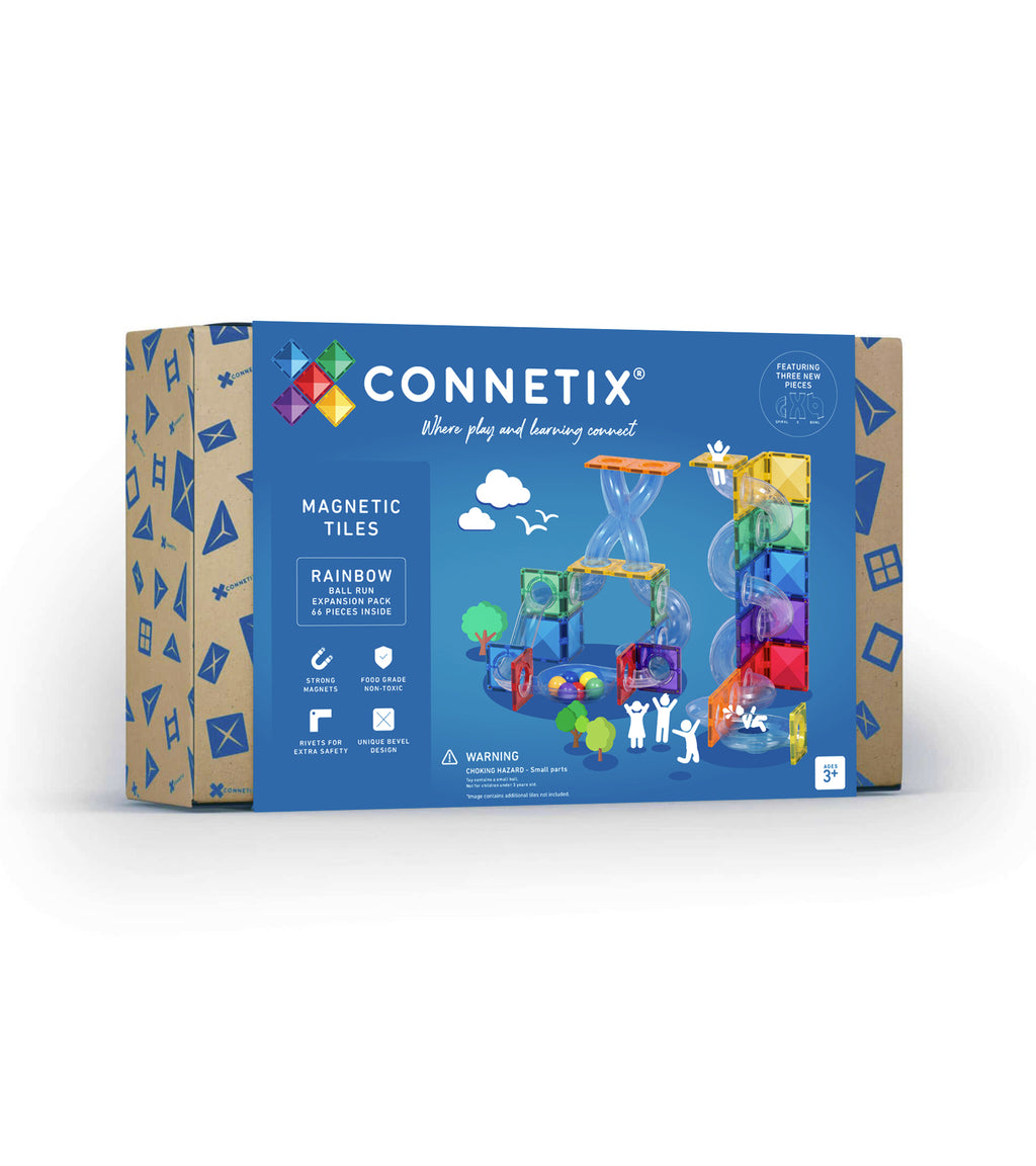 Connetix Tiles Rainbow Ball Run Expansion Pack 66 Pieces