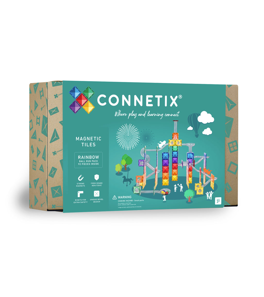 Connetix Tiles Rainbow Ball Run Pack 92 Pieces