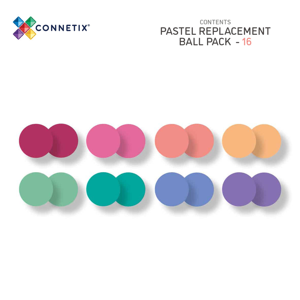 Connetix Tiles Pastel Ball Pack 16 Pieces
