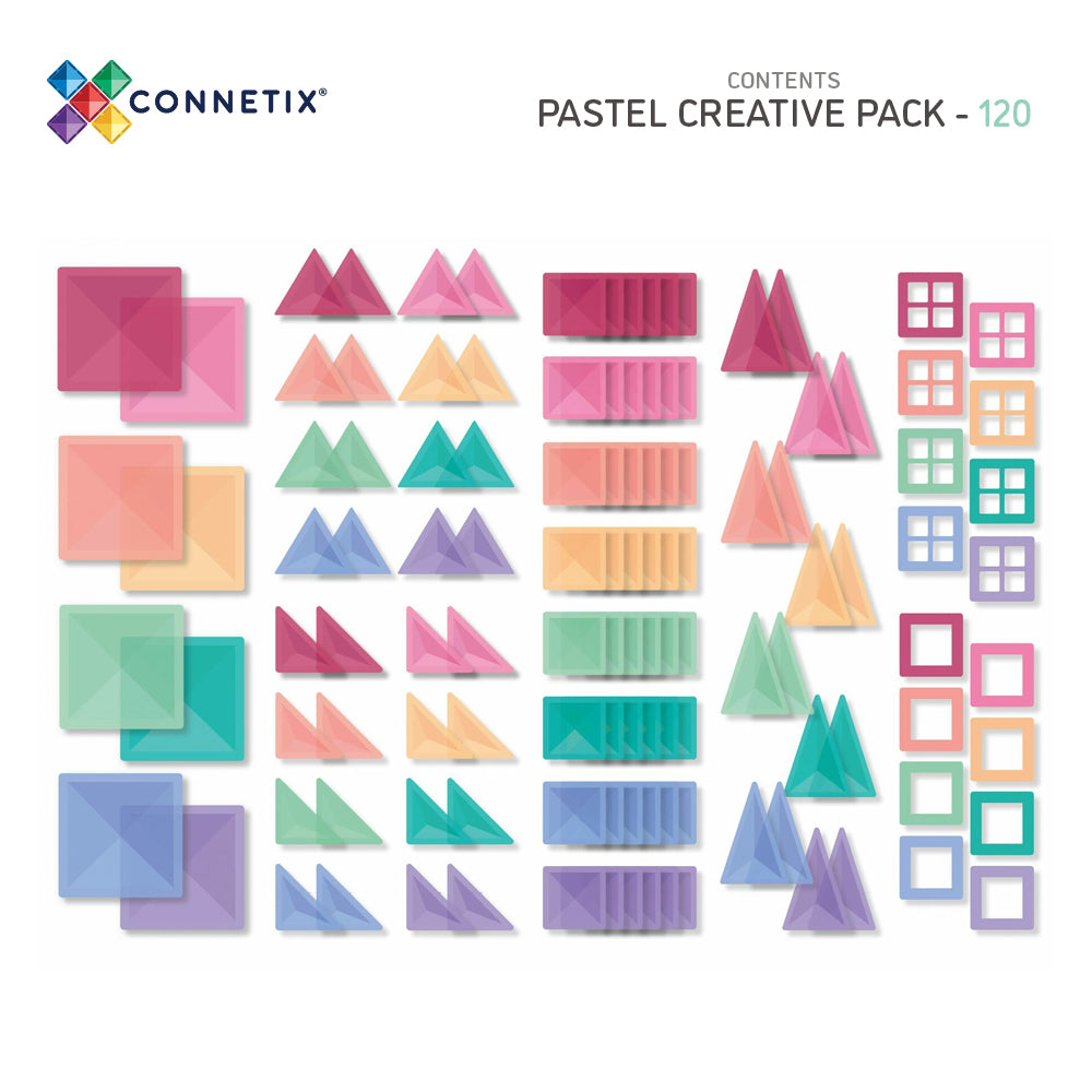 Connetix Tiles Pastel Creative pack 120 Pieces